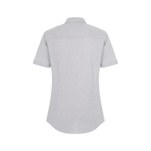405025S.CAMISA OXFORD MC MUJER GRIS HIELO XS