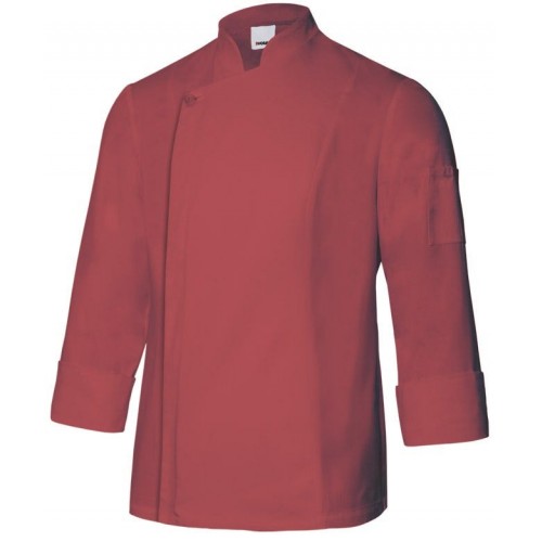 405202TC.CHAQUETA COCINA ML HOMBRE ROJO CORAL 46