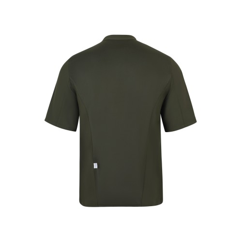 405209.CHAQUETA COCINA MICROFIBRA MC VERDE OLIVA XS