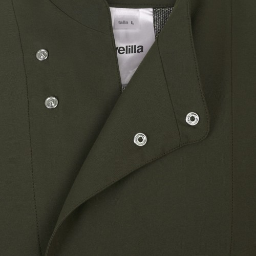 405209.CHAQUETA COCINA MICROFIBRA MC VERDE OLIVA XS