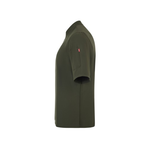 405209.CHAQUETA COCINA MICROFIBRA MC VERDE OLIVA XS