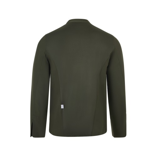 405210.CHAQUETA COCINA MICROFIBRA ML VERDE OLIVA XS