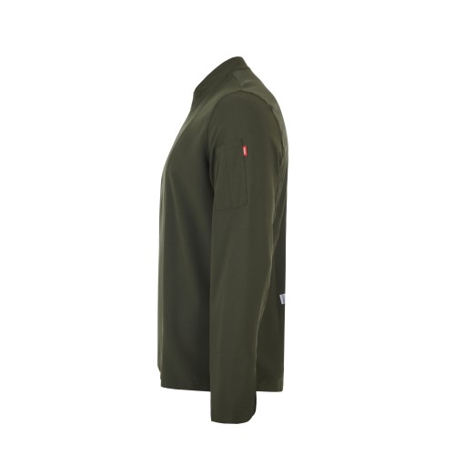 405210.CHAQUETA COCINA MICROFIBRA ML VERDE OLIVA XS