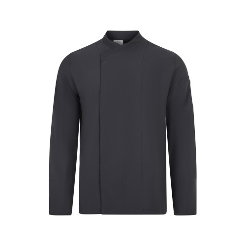 405210.CHAQUETA COCINA MICROFIBRA ML GRIS OSCURO XS