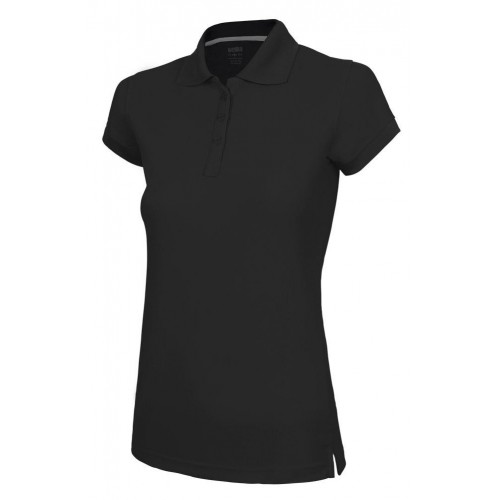 405503.POLO 100% POLIÉSTER MC MUJER NEGRO XL