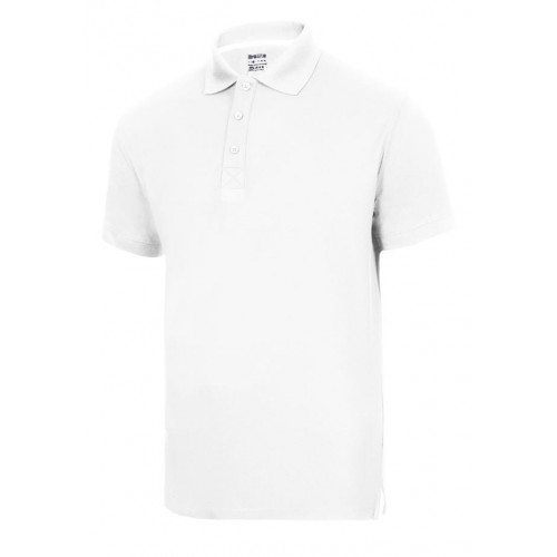 405504.POLO 100% POLIÉSTER MC HOMBRE BLANCO 2XL