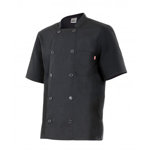 432.CHAQUETA COCINA MC NEGRO 52