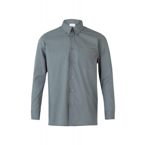 529.CAMISA ML GRIS XL