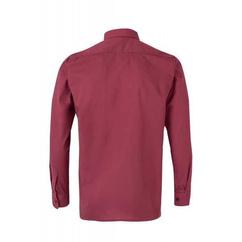 529.CAMISA ML GRANATE 2XL