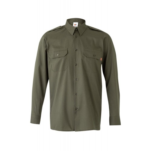 530.CAMISA ML VERDE CAZA L