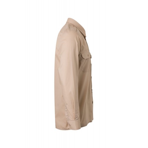 530.CAMISA ML BEIGE 2XL