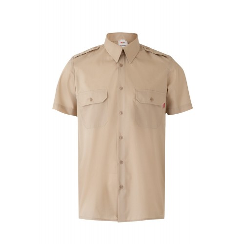 532.CAMISA MC BEIGE 3XL