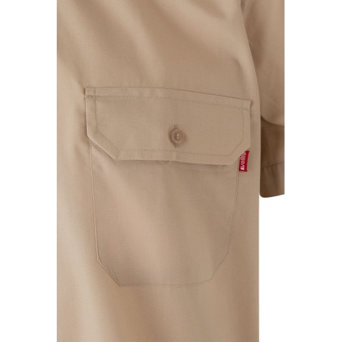 532.CAMISA MC BEIGE 2XL