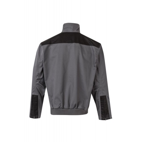 COBRE.CAZADORA BICOLOR GRIS/NEGRO 2XL