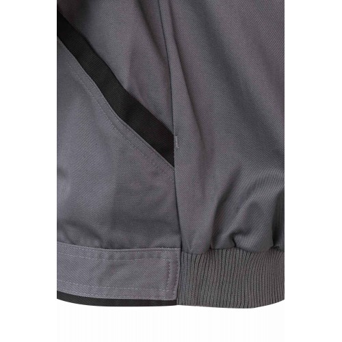COBRE.CAZADORA BICOLOR GRIS/NEGRO 2XL