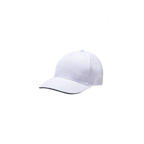 MCT200V.GORRA 5 PANELES WHITE/NAVY U