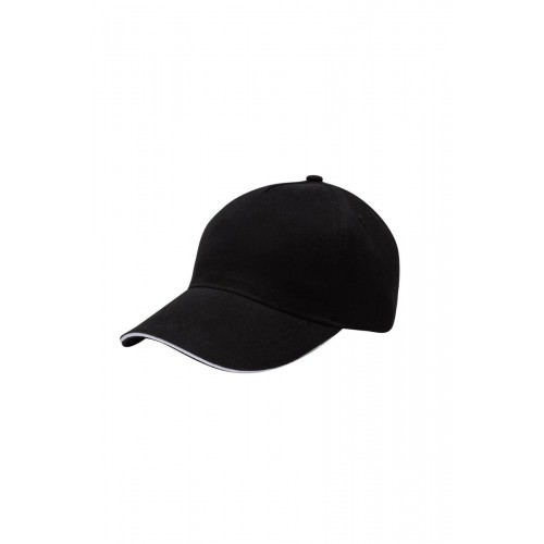 MCT200V.GORRA 5 PANELES BLACK/WHITE U