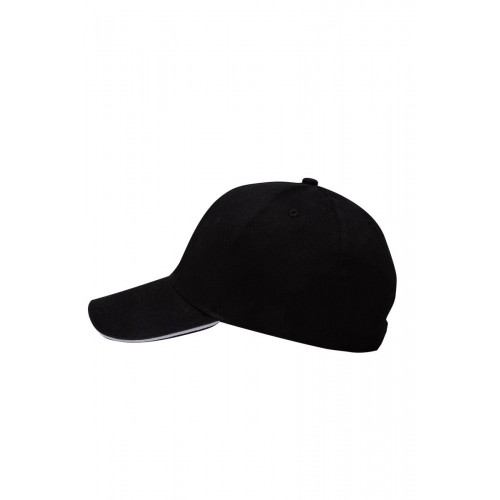 MCT200V.GORRA 5 PANELES BLACK/WHITE U