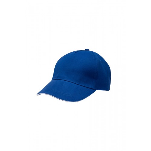 MCT200V.GORRA 5 PANELES ROYAL BLUE/WHITE U