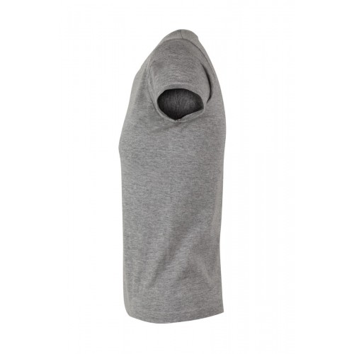 MK170CV.CAMISETA MANGA CORTA MUJER HEATHER GREY 2XL