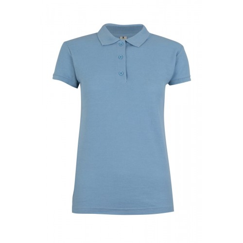 MK214CV.POLO MANGA CORTA MUJER 210 SKY BLUE 2XL