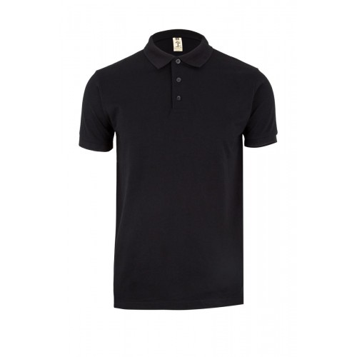 MK215CV.POLO MANGA CORTA 210 BLACK 3XL