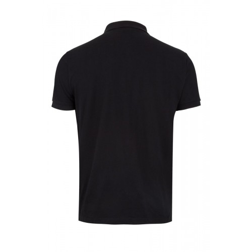 MK215CV.POLO MANGA CORTA 210 BLACK 2XL