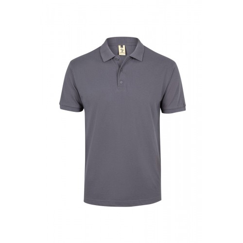 MK215CV.POLO MANGA CORTA 210 DARK GREY 4XL