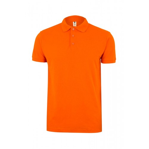 MK215CV.POLO MANGA CORTA 210 ORANGE 5XL