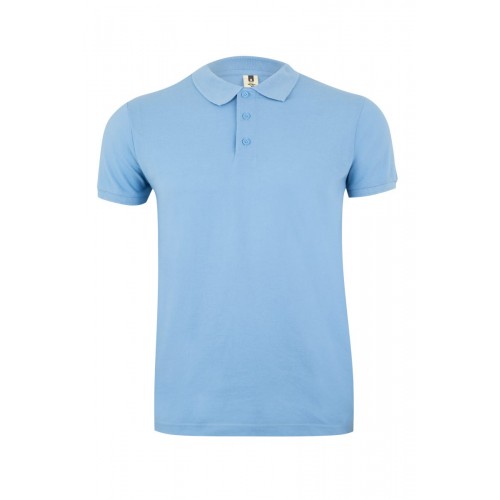 MK215CV.POLO MANGA CORTA 210 SKY BLUE 5XL