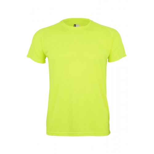 MK520V.CAMISETA TÉCNICA MANGA CORTA FLÚOR YELLOW S