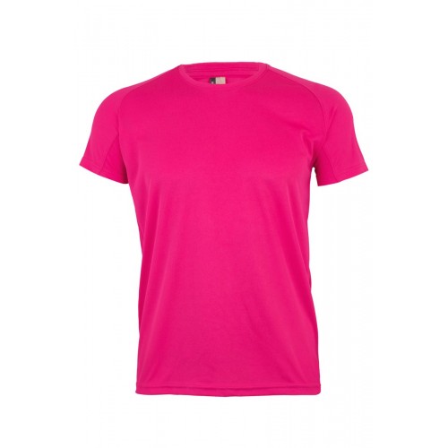 MK520V.CAMISETA TÉCNICA MANGA CORTA FLÚOR PINK M