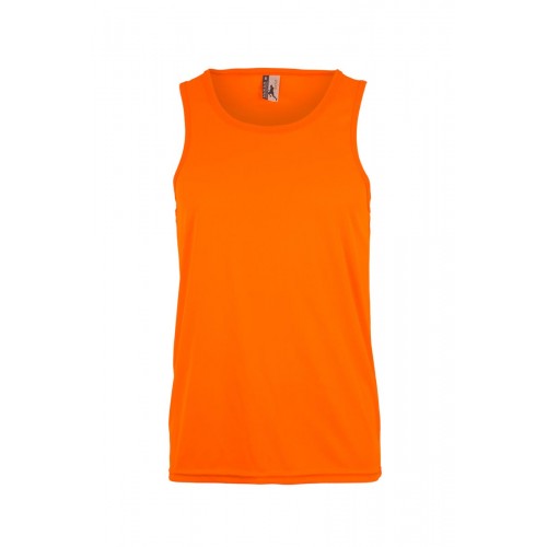 MK525V.CAMISETA TÉCNICA TIRANTES FLÚOR ORANGE L