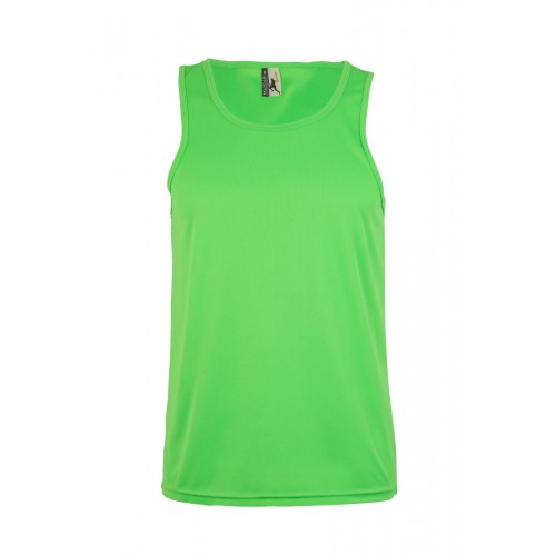 MK525V.CAMISETA TÉCNICA TIRANTES LIME FLÚOR M