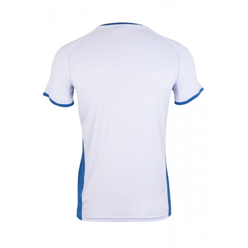 MK530V.CAMISETA TÉCNICA MC BICOLOR WHITE/ROYAL BLUE 2XL