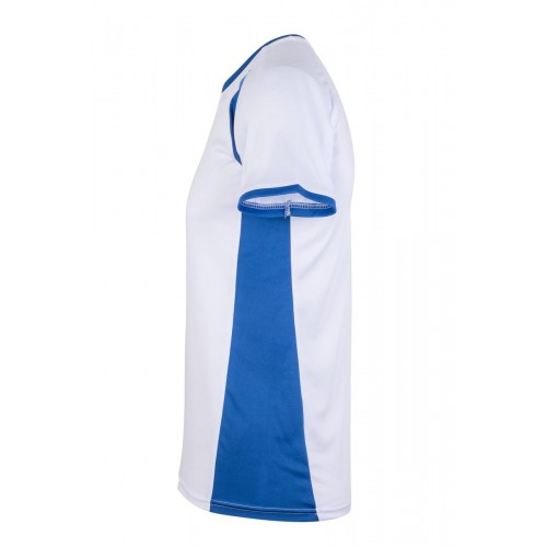 MK530V.CAMISETA TÉCNICA MC BICOLOR WHITE/ROYAL BLUE 2XL