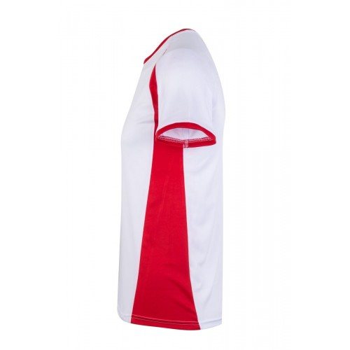 MK530V.CAMISETA TÉCNICA MC BICOLOR WHITE/RED 2XL