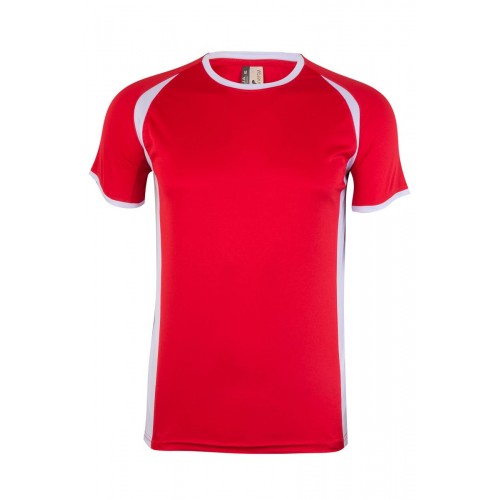 MK530V.CAMISETA TÉCNICA MC BICOLOR RED/WHITE S