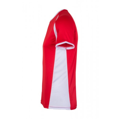 MK530V.CAMISETA TÉCNICA MC BICOLOR RED/WHITE 2XL