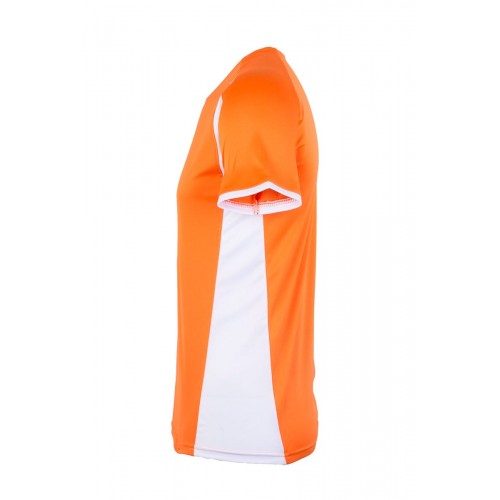MK530V.CAMISETA TÉCNICA MC BICOLOR ORANGE/WHITE 2XL