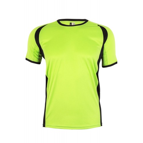 MK530V.CAMISETA TÉCNICA MC BICOLOR LIME/BLACK XL