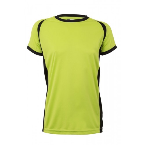 MK531V.CAMISETA TÉCNICA BIC KIDS FLÚOR YELLOW/BLACK 7/8