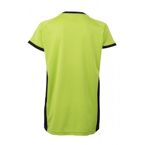 MK531V.CAMISETA TÉCNICA BIC KIDS LIME/BLACK 12/14