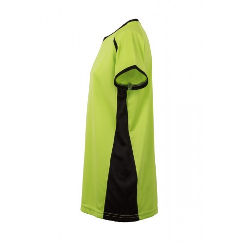 MK531V.CAMISETA TÉCNICA BIC KIDS LIME/BLACK 12/14