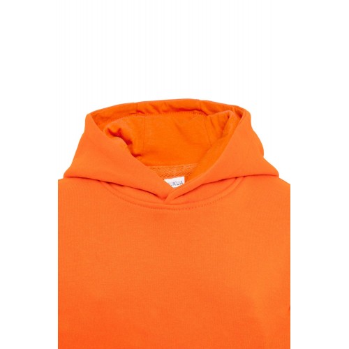 MK606V.SUDADERA CON CAPUCHA KIDS ORANGE 1/2