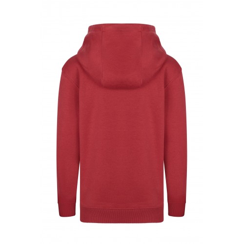 MK606V.SUDADERA CON CAPUCHA KIDS CRIMSON 1/2