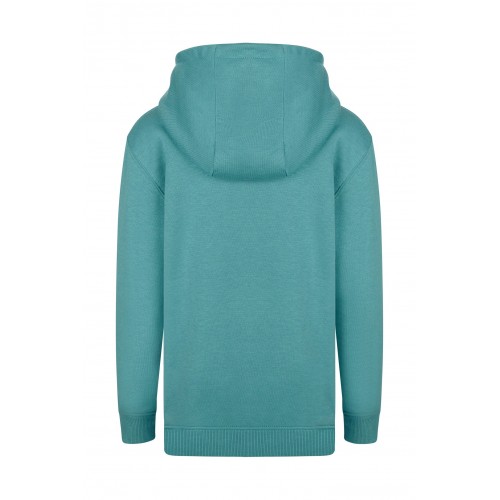 MK606V.SUDADERA CON CAPUCHA KIDS TEAL 1/2
