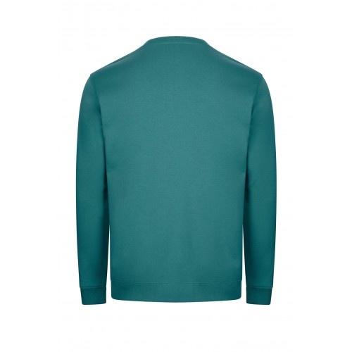 MK620V.SUDADERA CUELLO REDONDO TEAL S