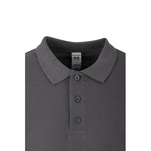 PL200UC.POLO UNISEX MANGA LARGA DARK GREY 2XL