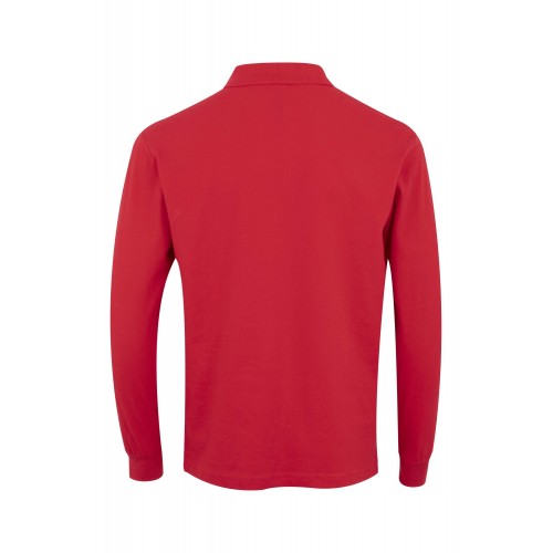 PL200UC.POLO UNISEX MANGA LARGA RED 2XL